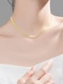 thumb 925 Sterling Silver Round Minimalist Choker Necklace 2