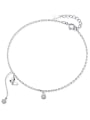 thumb 925 Sterling Silver  Minimalist Shell   Butterfly Anklet 0