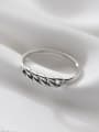 thumb 925 Sterling Silver Irregular Vintage Twisted chain Band Ring 1