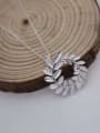 thumb 925 Sterling Silver Hollow Leaf Minimalist Necklace 3