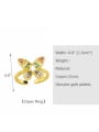 thumb Brass Cubic Zirconia Butterfly Cute Band Ring 2