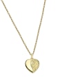 thumb Brass Minimalist Heart  Pendant Necklace 3