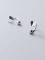 thumb 925 Sterling Silver Smooth Heart Minimalist Clip Earring 2