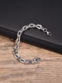 thumb Stainless steel Irregular Hip Hop Link Bracelet 0