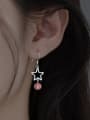 thumb 925 Sterling Silver Pentagram Tassel Minimalist Hook Earring 1