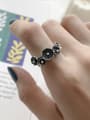 thumb 925 Sterling Silver Vintage Flower  Free Size Ring 1