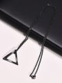 thumb Stainless steel Hip Hop Triangle  Pendant 3
