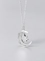 thumb 925 Sterling Silver Cubic Zirconia Fashion cute diamond star month Necklace 2