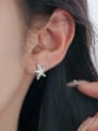 thumb 925 Sterling Silver Sea  Star Cute Stud Earring 1