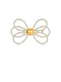 thumb Copper Cubic Zirconia White Butterfly Cute Brooch 0