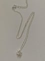 thumb 925 Sterling Silver Hollow  Flower Minimalist Necklace 4