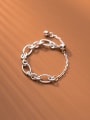 thumb 925 Sterling Silver Geometric  Chain Minimalist Band Ring 0