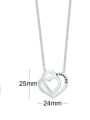 thumb Titanium Steel Hollow Heart Minimalist Necklace 1