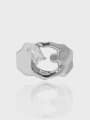 thumb 925 Sterling Silver Cubic Zirconia Geometric Minimalist Band Ring 2