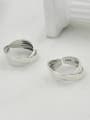 thumb Vintage  Sterling Silver With  Simplistic Smooth Irregular Free Size Rings 2