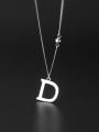 thumb 925 Sterling Silver Letter Minimalist Necklace 1