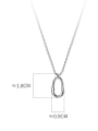 thumb 925 Sterling Silver Geometric Minimalist Beaded Chain Necklace 2