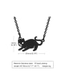 thumb Stainless steel Cat Cute Necklace 2