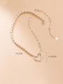 thumb 925 Sterling Silver Imitation Pearl Heart Minimalist Necklace 3