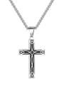 thumb Stainless steel Cross Hip Hop Regligious Necklace 3