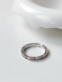 thumb 925 Sterling Silver Cubic Zirconia  rainbow Ring 2