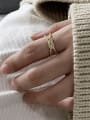 thumb 925 Sterling Silver  Vintage Knotted Diamond  Free Size Ring 1