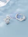 thumb 925 Sterling Silver Cubic Zirconia  Bowknot Dainty Stud Earring 0