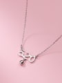 thumb 925 Sterling Silver Number Minimalist Necklace 4