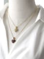 thumb Brass Cubic Zirconia Heart Trend Necklace 1