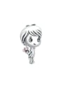 thumb 925 Sterling Silver Cute Girl Pendant 2