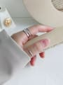 thumb 925 Sterling Silver Smooth Round Minimalist  Free Size Midi Ring 2