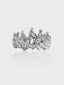 thumb 925 Sterling Silver Flame Vintage Band Ring 0