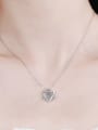 thumb Sterling Silver Moissanite Hollow Star Dainty  Pendant Necklace 1