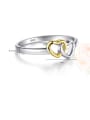 thumb 925 Sterling Silver Hollow Heart Minimalist Band Ring 2