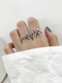 thumb 925 Sterling Silver cross Vintage Free Size Ring 0