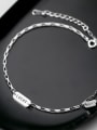 thumb 925 Sterling Silver  Minimalist  Letter  Anklet 1