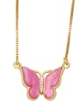 thumb Brass Shell Butterfly Minimalist Necklace 3