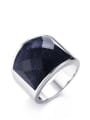 thumb Stainless steel Acrylic Geometric Vintage Band Ring 0
