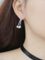 thumb 925 Sterling Silver Round Bead Ball Trend Drop Earring 0