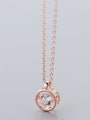 thumb 925 Sterling Silver Cubic Zirconia Round  Necklace 2