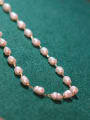 thumb Titanium Steel Imitation Pearl Heart Vintage Beaded Necklace 3