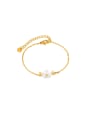 thumb Stainless steel Shell Flower Minimalist Link Bracelet 0