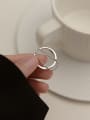 thumb 925 Sterling Silver Geometric Minimalist Stackable Ring 2