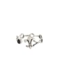 thumb 925 Sterling Silver Anchor Vintage Band Ring 0
