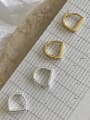 thumb 925 Sterling Silver Geometric Minimalist Huggie Earring 3
