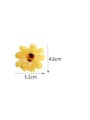 thumb Cellulose Acetate Cute Flower Alloy Jaw Hair Claw 1