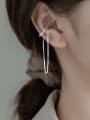 thumb 925 Sterling Silver Tassel Minimalist Threader Earring (Only One ) 1