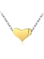 thumb 925 Sterling Silver Minimalist Heart  Pendant Necklace 4