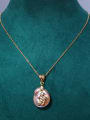 thumb Brass Freshwater Pearl Irregular Vintage Necklace 2