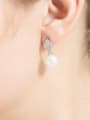 thumb Copper Cubic Zirconia Geometric Minimalist Drop Earring 1